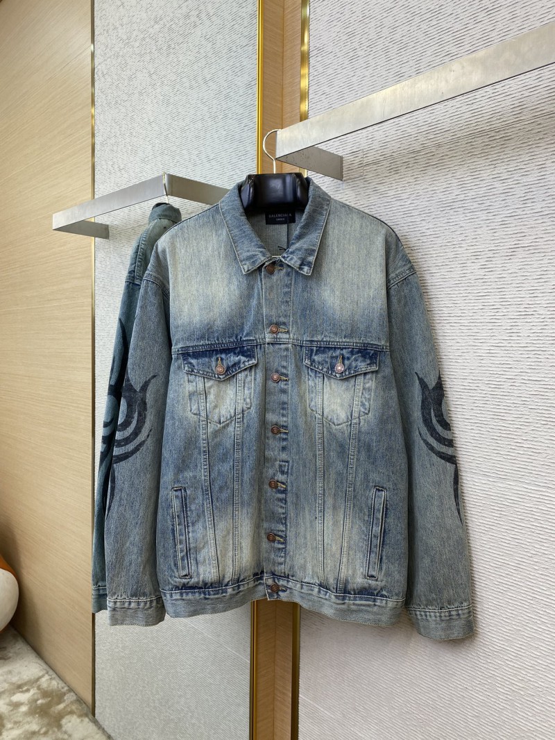 Balenciaga Printed Denim Jacket 4