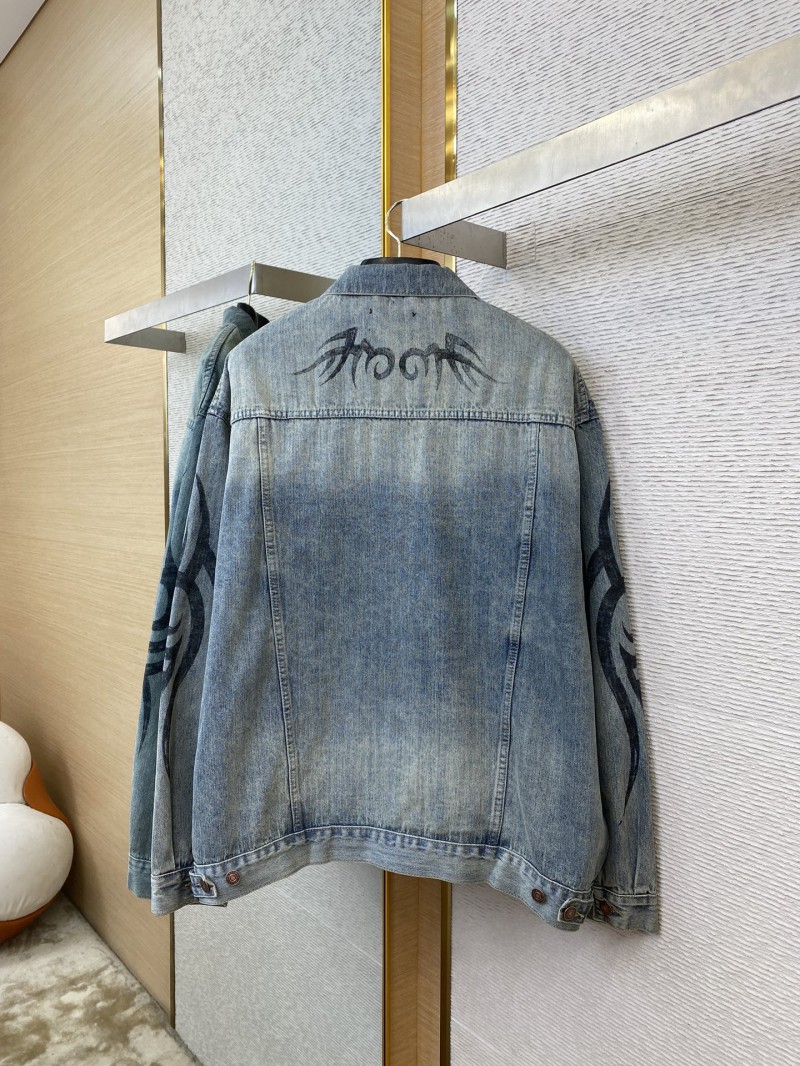 Balenciaga Printed Denim Jacket 5