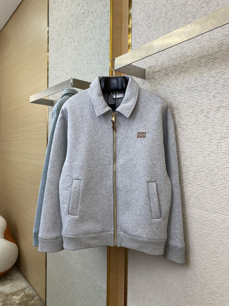Miu Miu Logo Space Cotton Jacket Coat 4
