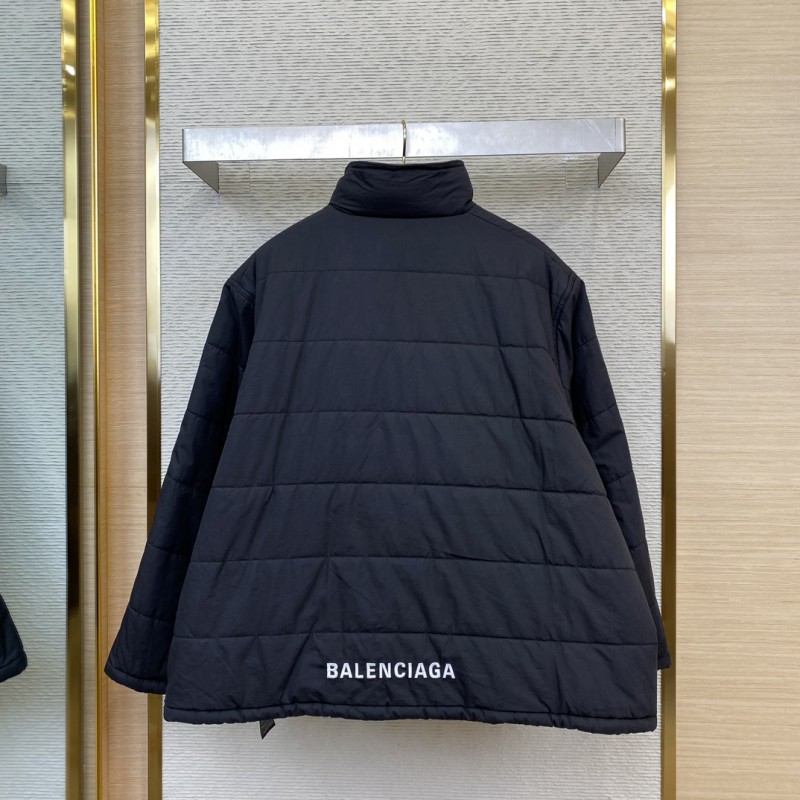 Balenciaga Logo Embroidered Down Jacket 1