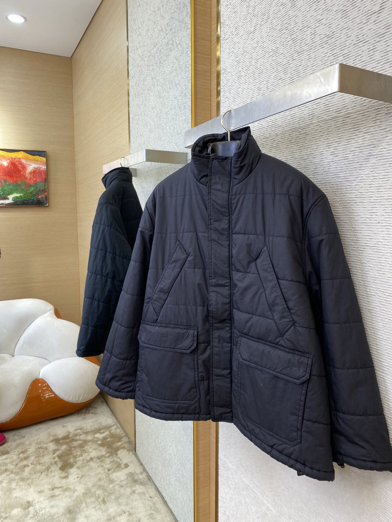 Balenciaga Logo Embroidered Down Jacket 2