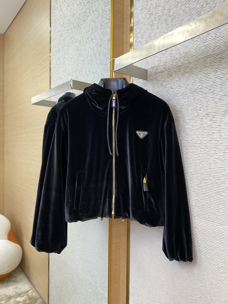 Prada Velvet Triangle Label Jacket 4