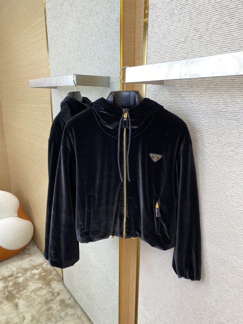 Prada Velvet Triangle Label Jacket 6
