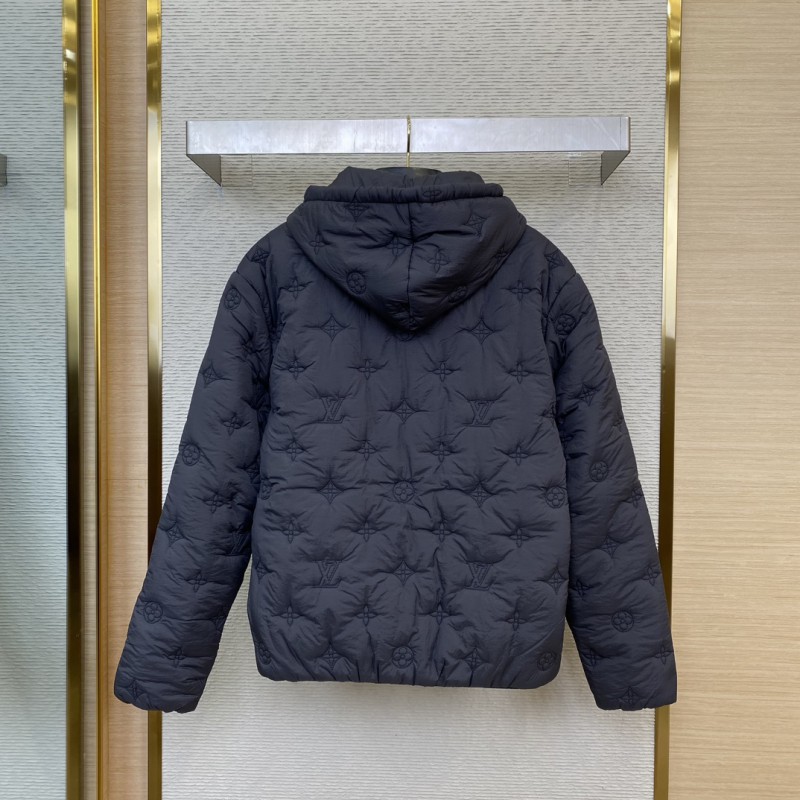 LV logo embroidered jacquard cotton jacket 1