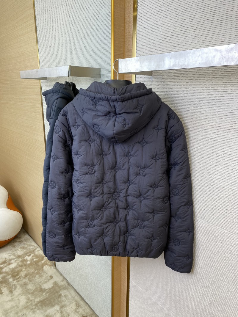 LV logo embroidered jacquard cotton jacket 7