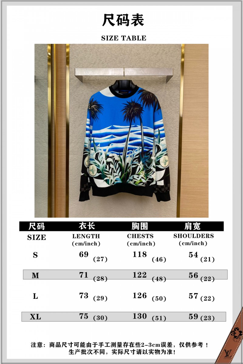 LV Tropical Rainforest Crew Neck Sweatshirt 9