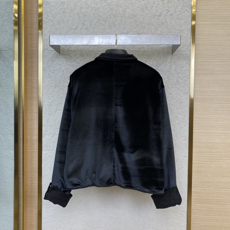 Miu Miu Logo Velvet Jacket 1