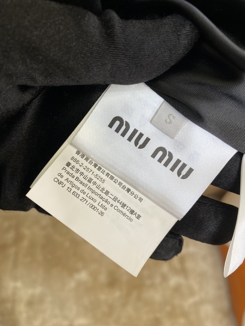 Miu Miu Logo Velvet Jacket 8