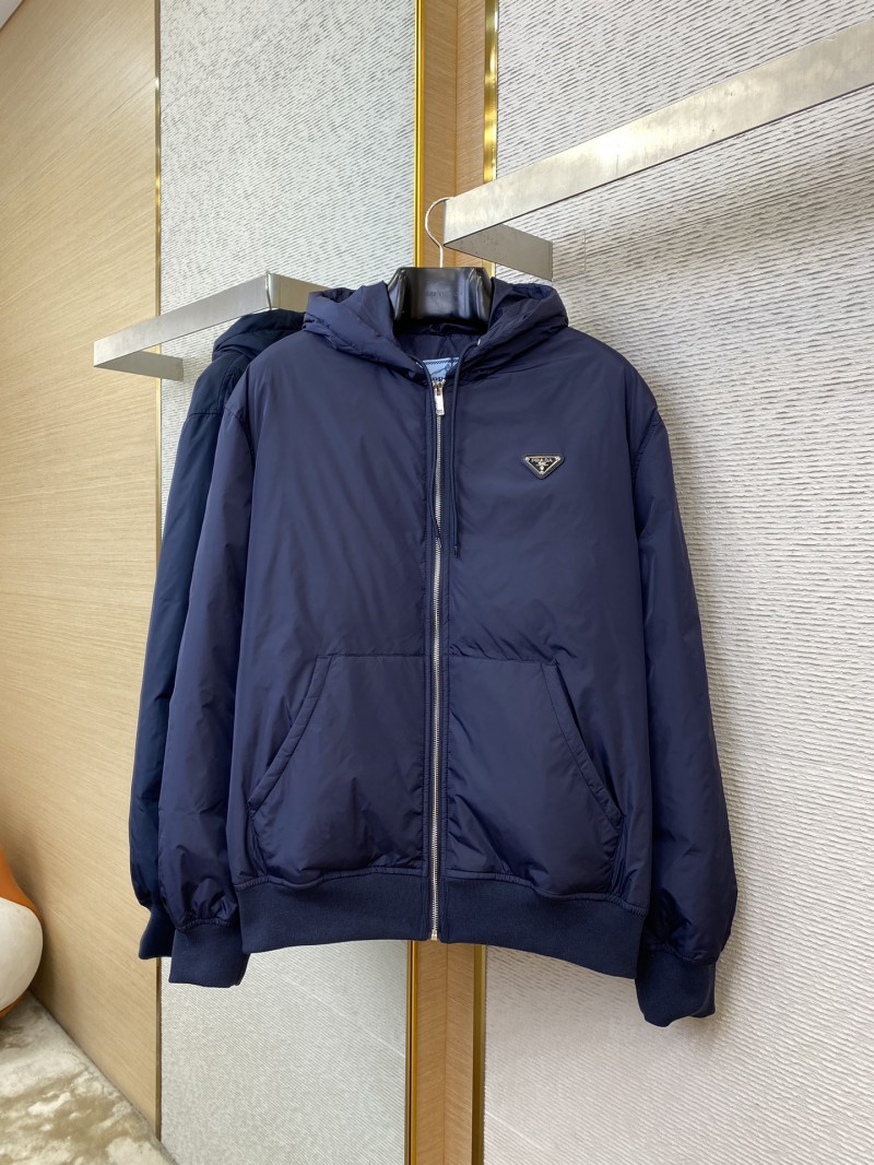 Prada Hooded Zip Down Jacket 4