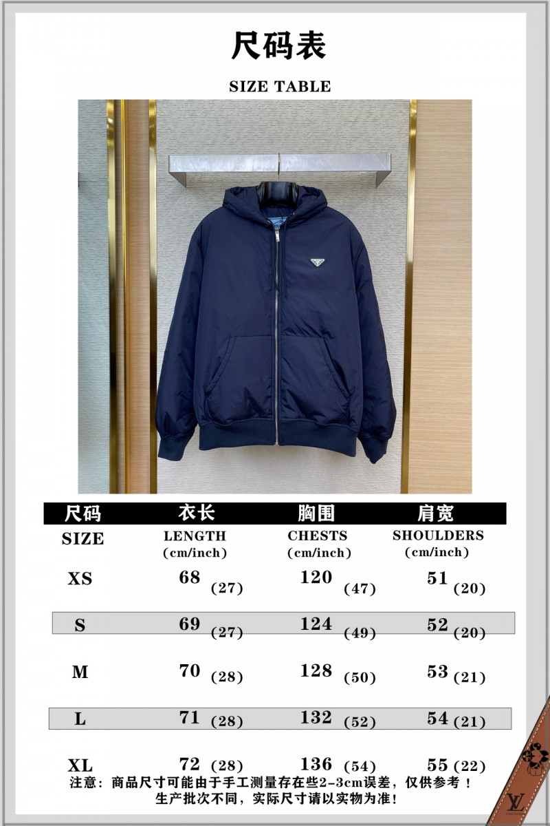 Prada Hooded Zip Down Jacket 9