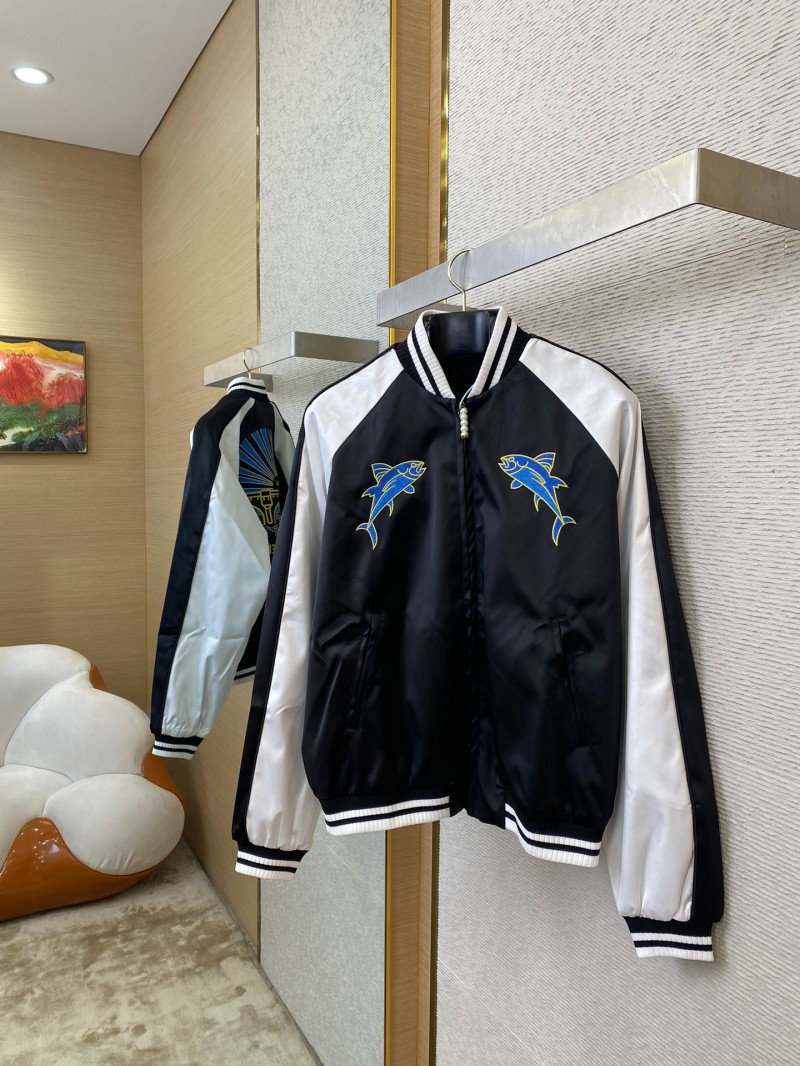 LV Embroidered Jacket Coat 2