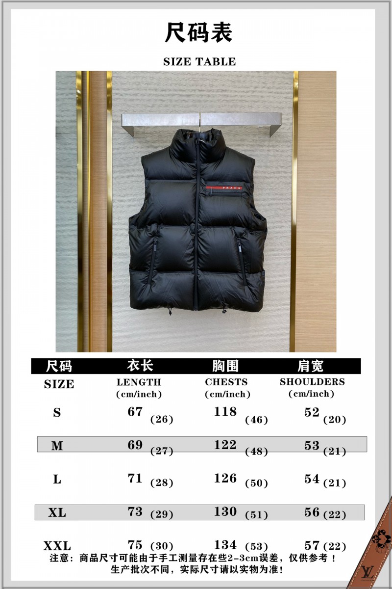 Prada Triangle Label Down Vest 9