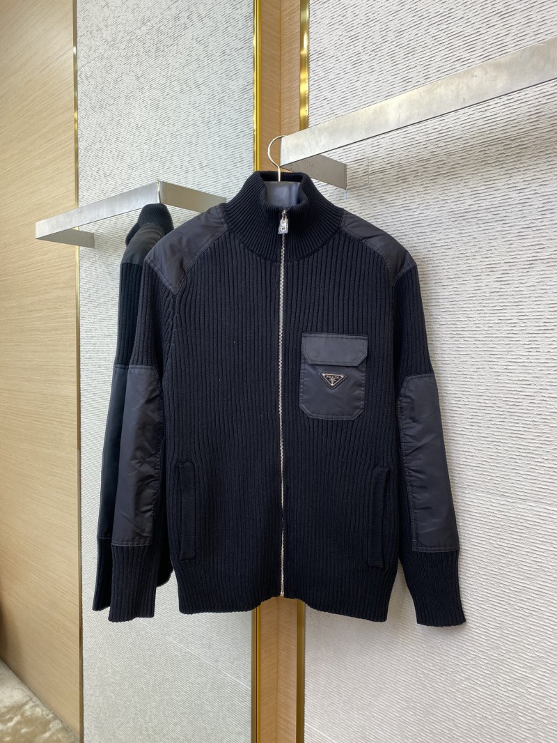 Prada Nylon Pocket Knit Jacket 4