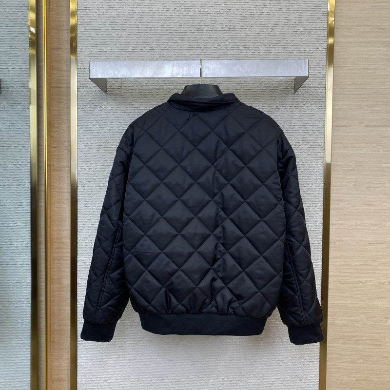Prada Triangle Label Rhombus Cotton Coat Jacket 1