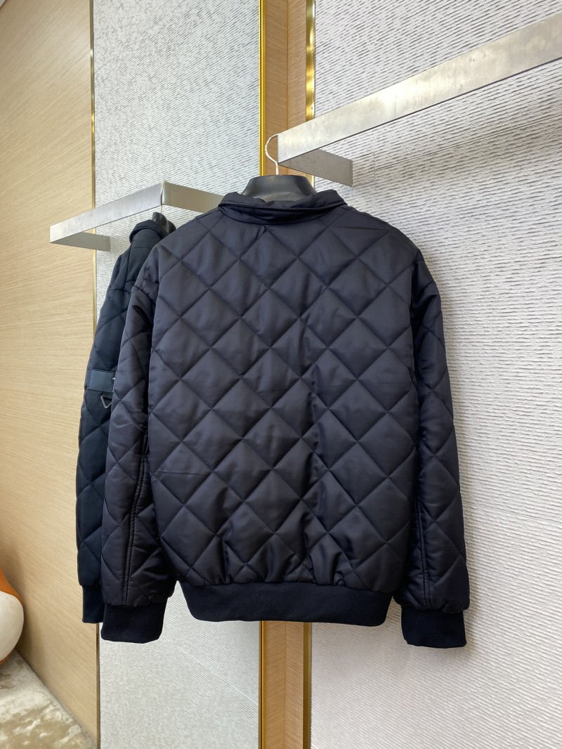 Prada Triangle Label Rhombus Cotton Coat Jacket 5