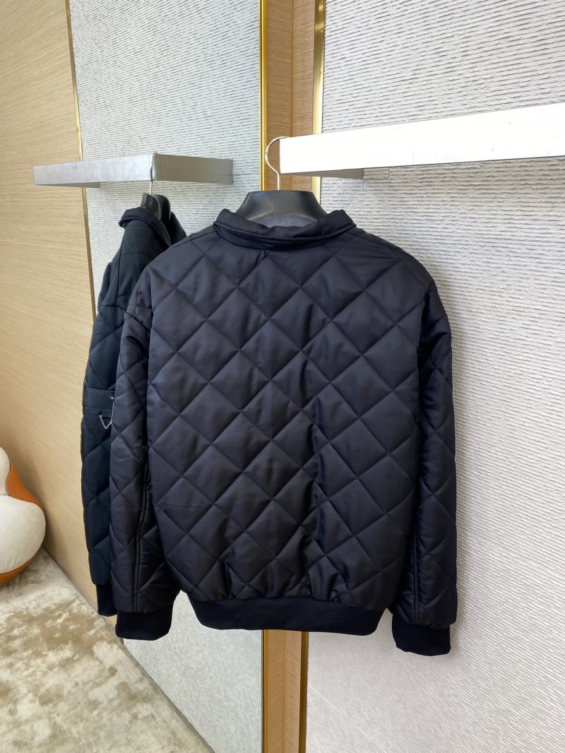 Prada Triangle Label Rhombus Cotton Coat Jacket 7
