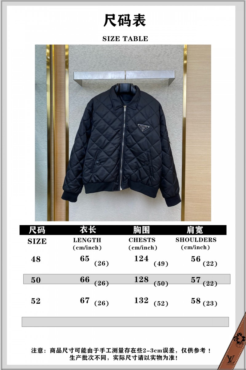 Prada Triangle Label Rhombus Cotton Coat Jacket 9