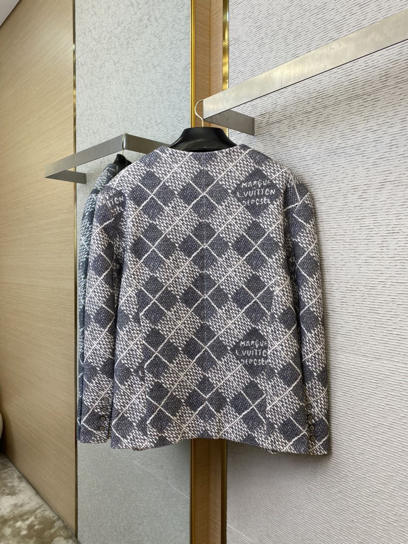 LV Lattice Design Button Down Blazer 4