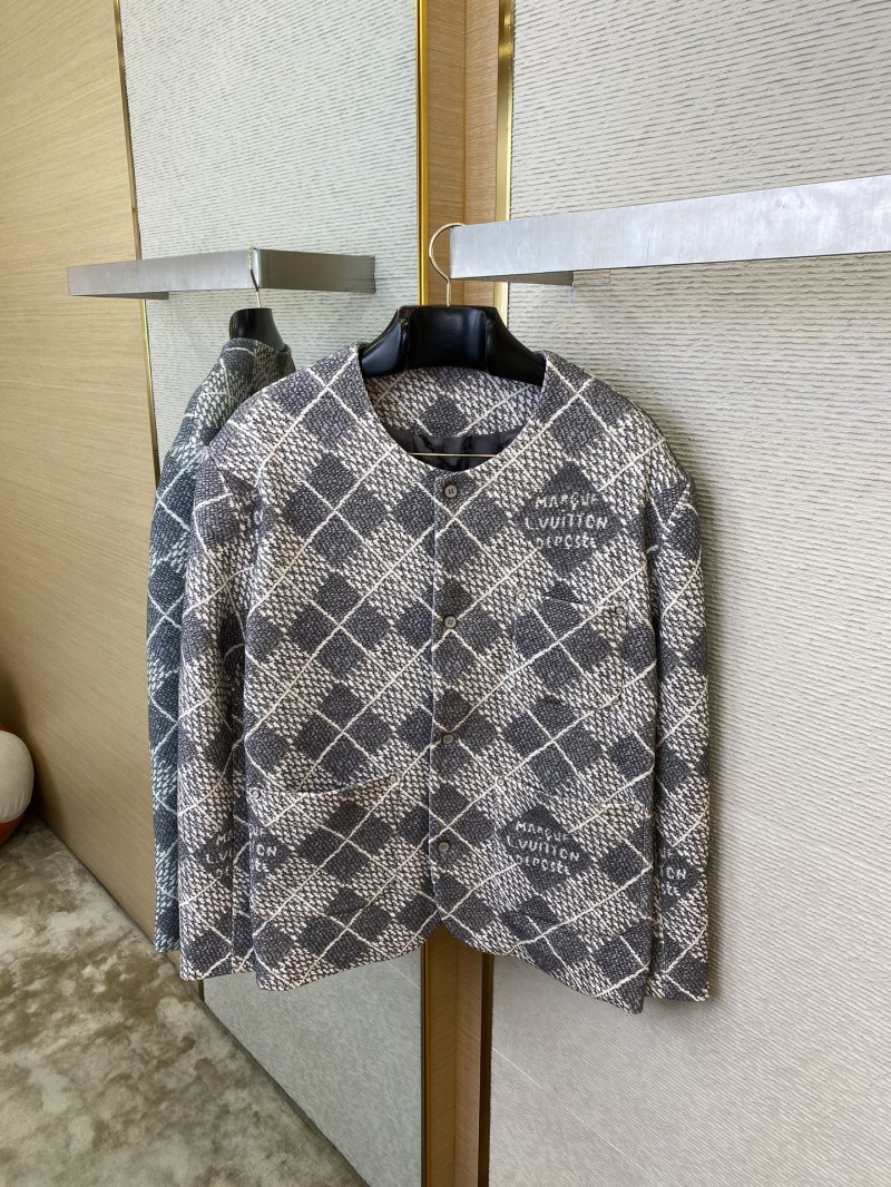 LV Lattice Design Button Down Blazer 5