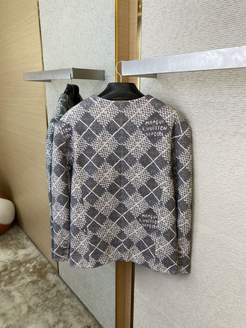 LV Lattice Design Button Down Blazer 6