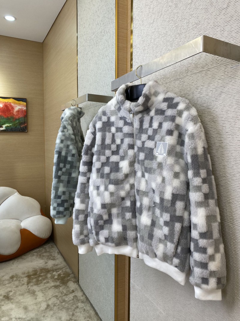 LV Block Colour Block Long Sleeve Fleece Feel Jacket 2