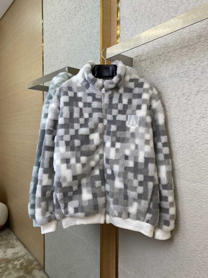 LV Block Colour Block Long Sleeve Fleece Feel Jacket 4