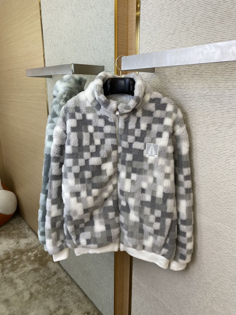 LV Block Colour Block Long Sleeve Fleece Feel Jacket 6