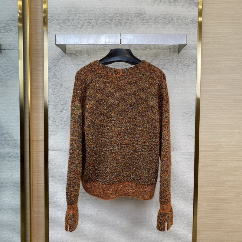 Chanel Horseshoe Sleeve Sequin Knit Cardigan Jacket 1