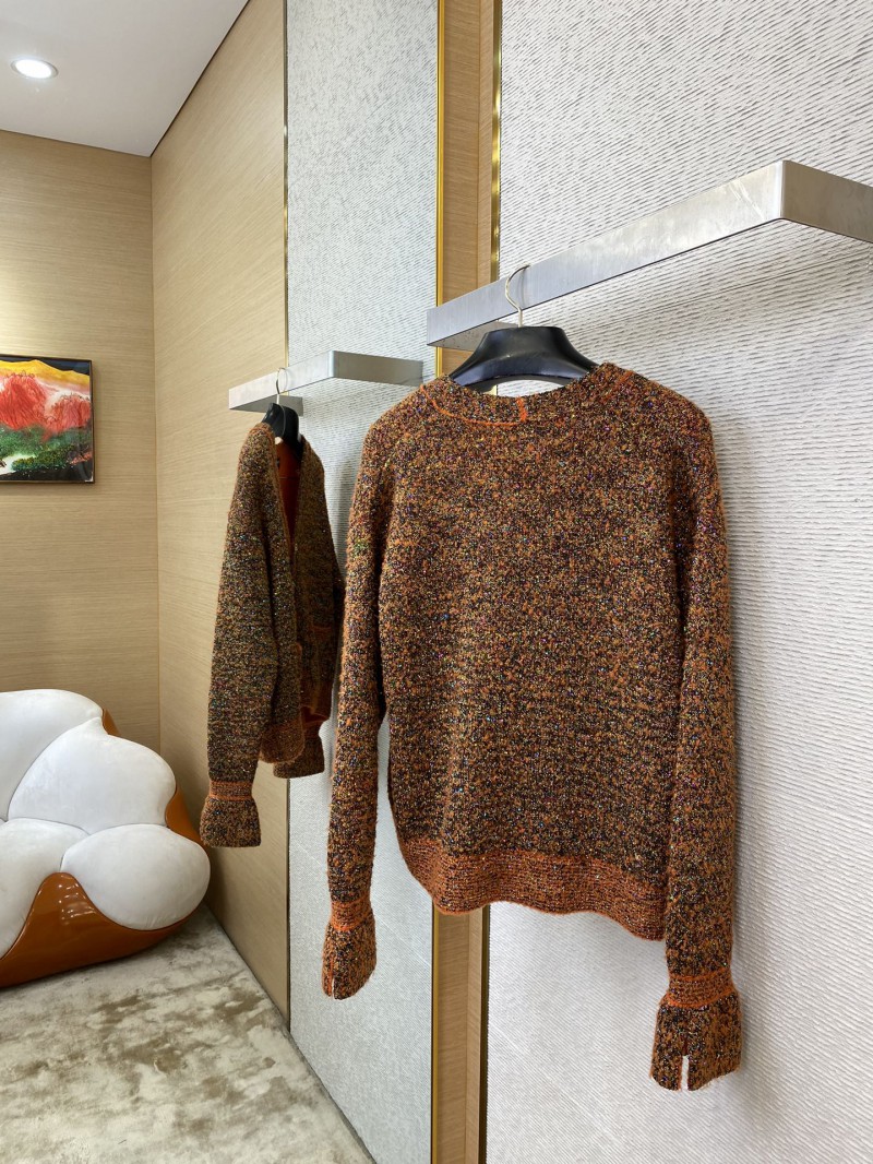 Chanel Horseshoe Sleeve Sequin Knit Cardigan Jacket 3