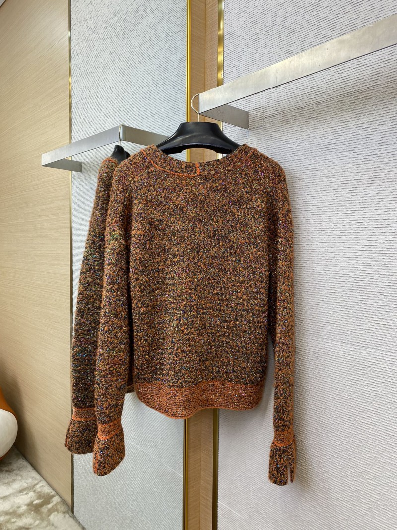 Chanel Horseshoe Sleeve Sequin Knit Cardigan Jacket 5