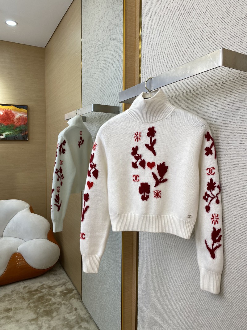 Chanel Floral Appliqu?? Knit 1