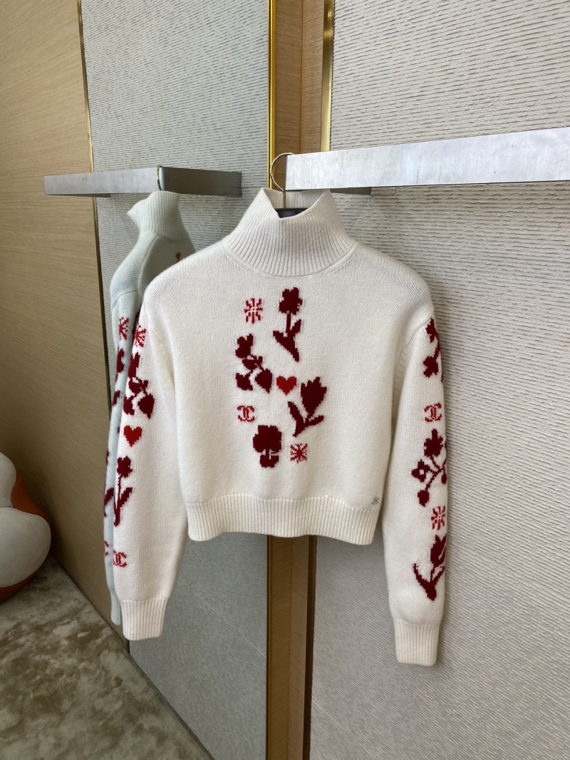 Chanel Floral Appliqu?? Knit 5