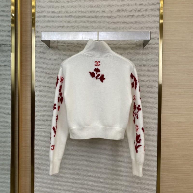 Chanel Floral Appliqu?? Knit 6