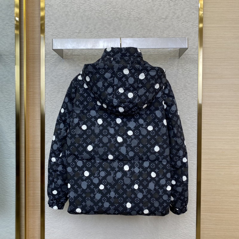 LV Polka Dot Print Down Coat Jacket 1