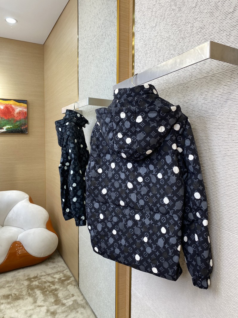 LV Polka Dot Print Down Coat Jacket 3