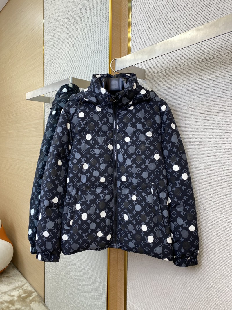 LV Polka Dot Print Down Coat Jacket 4