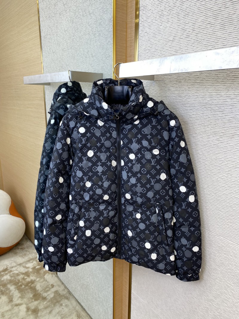 LV Polka Dot Print Down Coat Jacket 6