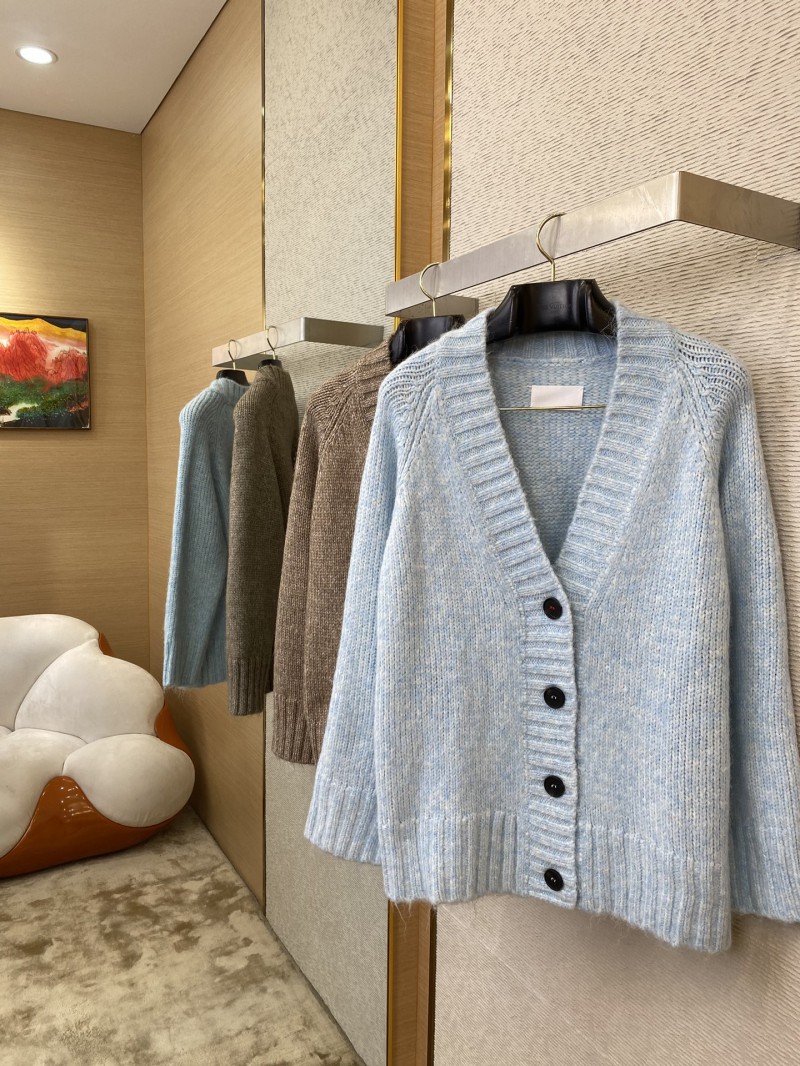 Maison Margiela Knitted Cardigan Jacket Brown 2