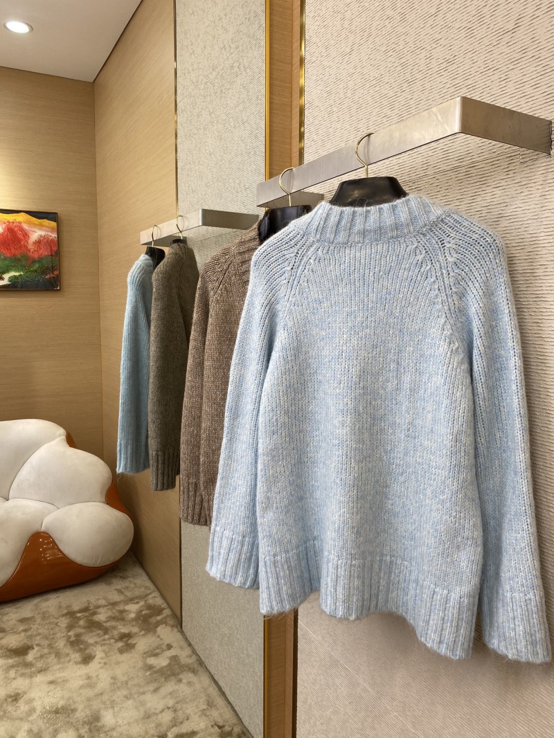 Maison Margiela Knitted Cardigan Jacket Light Blue 3