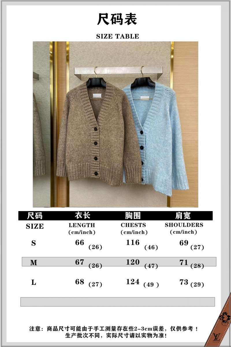 Maison Margiela Knitted Cardigan Jacket Light Blue 9