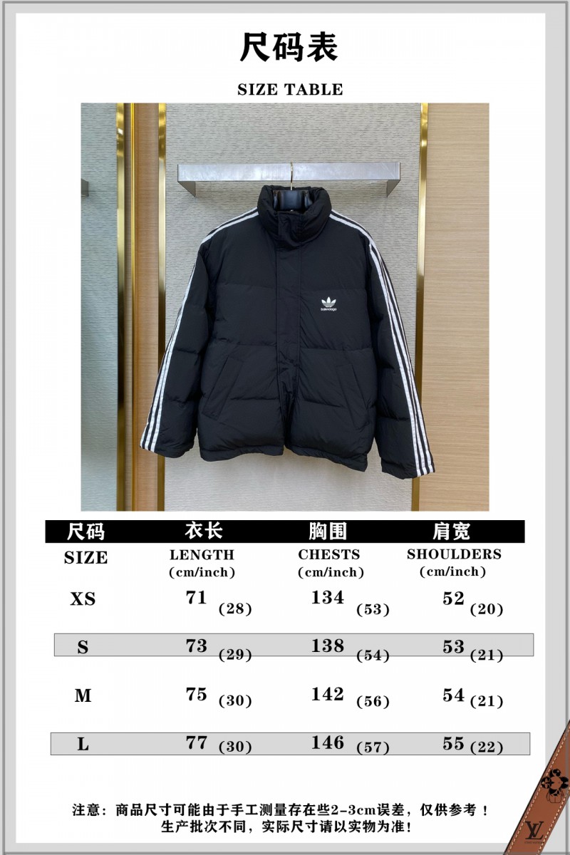 Balenciaga ??adidas Co-branded Cotton Coat Jacket 9