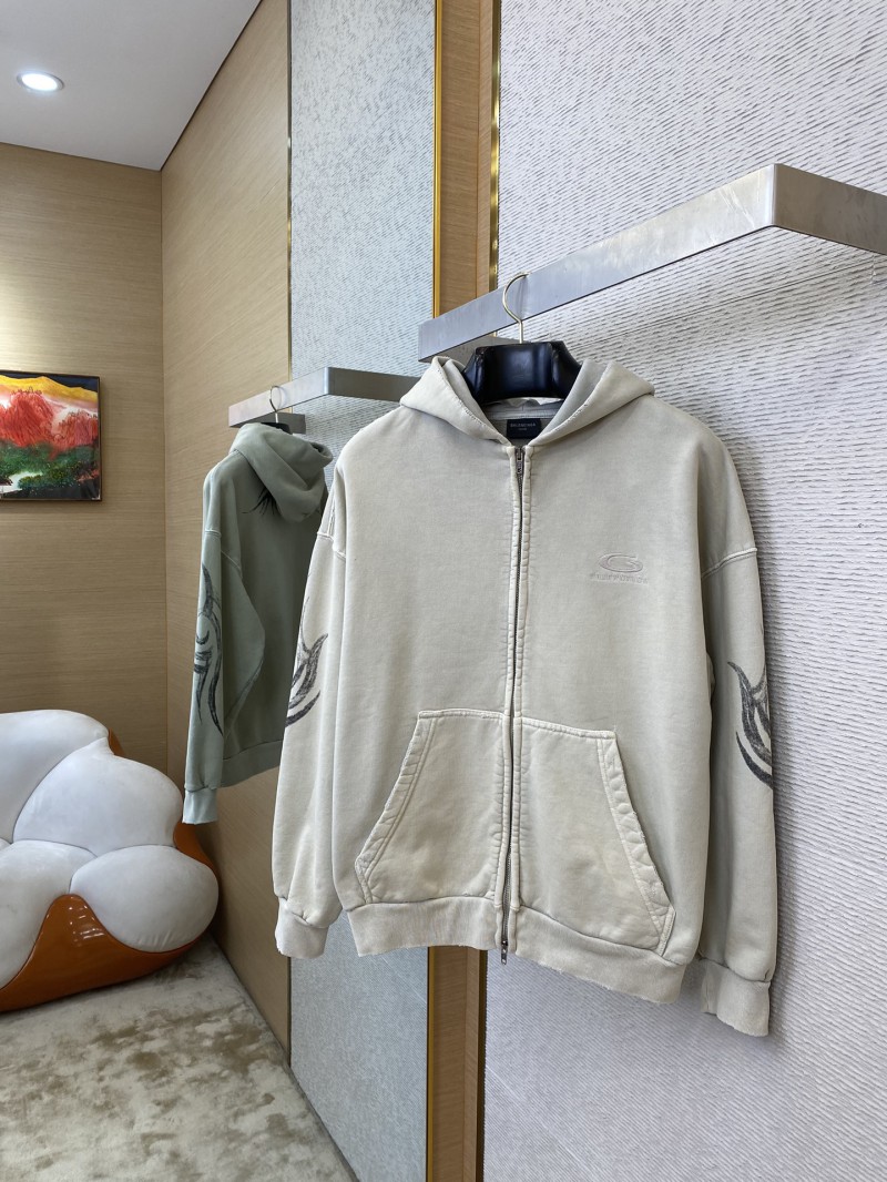 Balenciaga Printed Hooded Sweatshirt Jacket 2