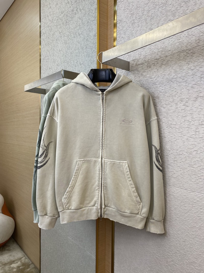 Balenciaga Printed Hooded Sweatshirt Jacket 4