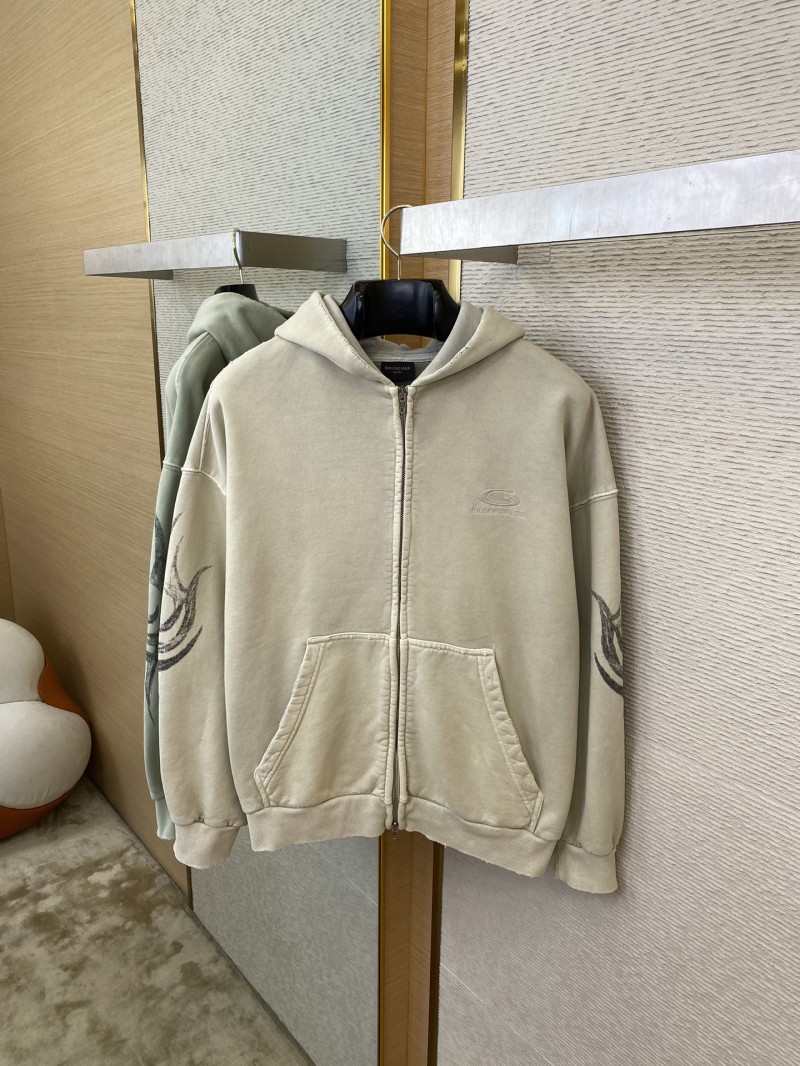Balenciaga Printed Hooded Sweatshirt Jacket 6