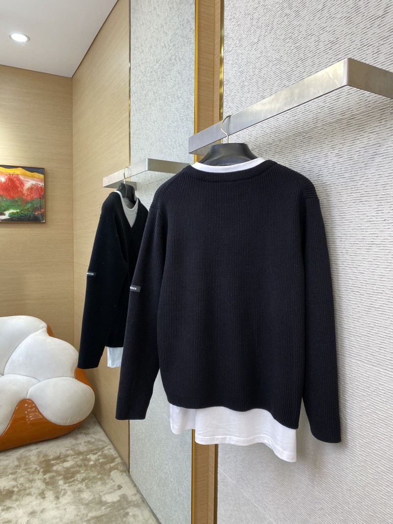 Balenciaga Layered Rubber Label Sweater 3