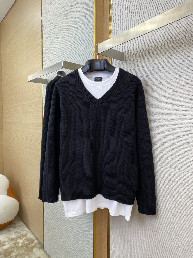 Balenciaga Layered Rubber Label Sweater 4