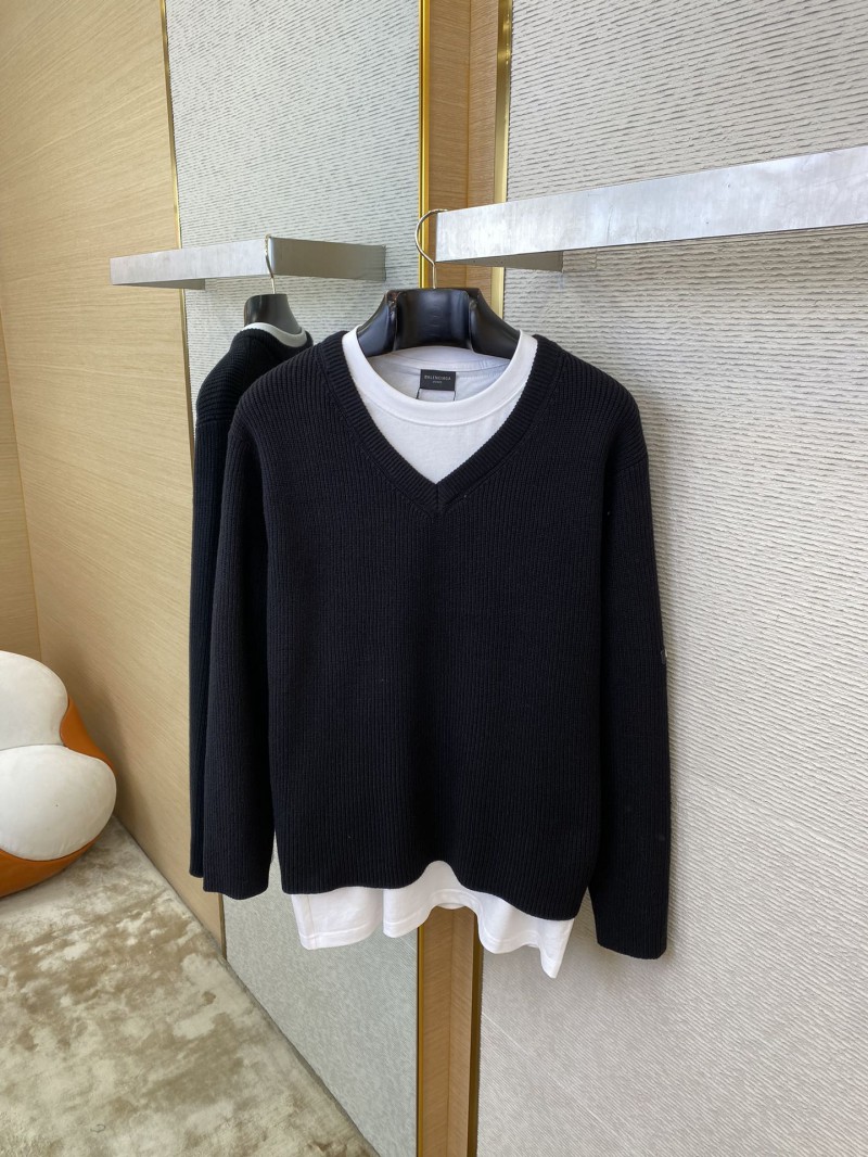 Balenciaga Layered Rubber Label Sweater 6