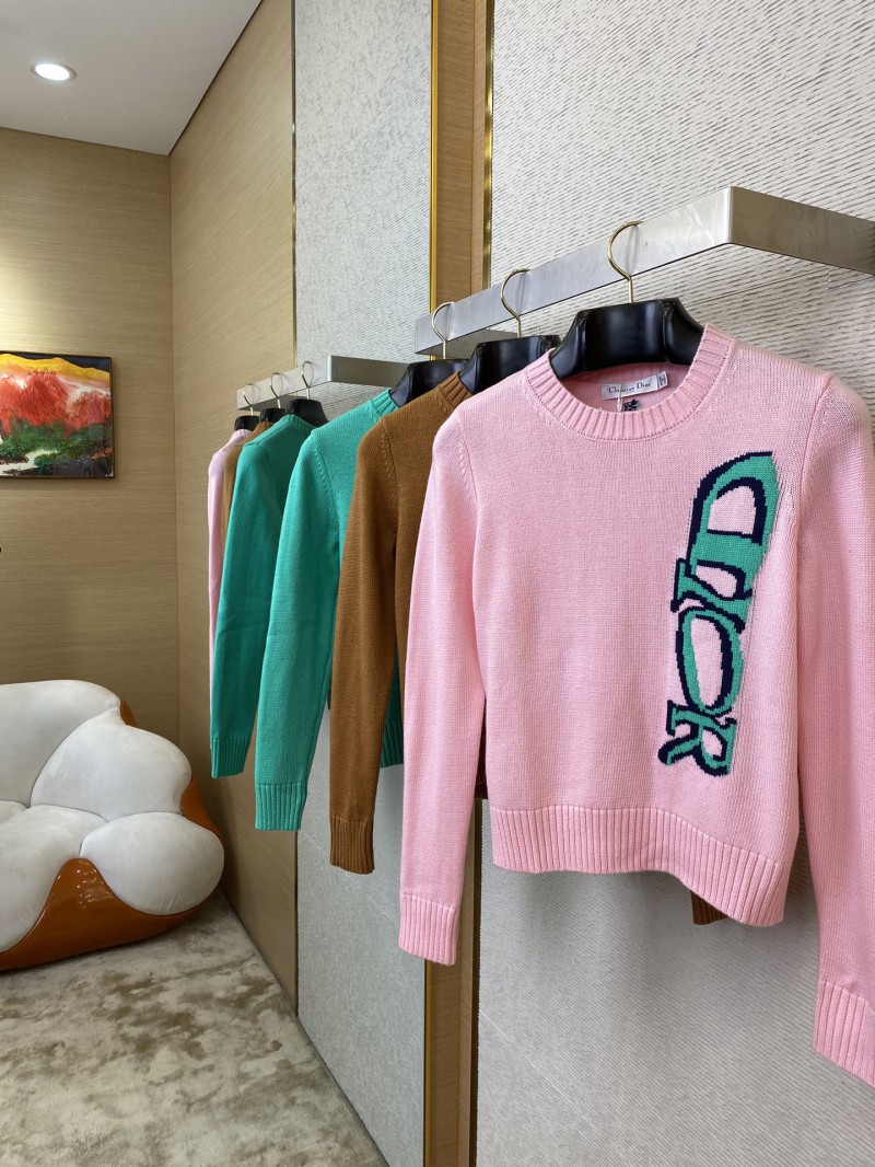 Dior monogrammed appliqu?? knit pullover green 2