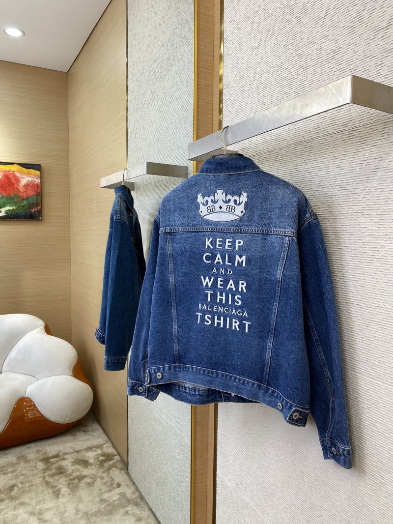 Balenciaga Embroidered Denim Jacket 3