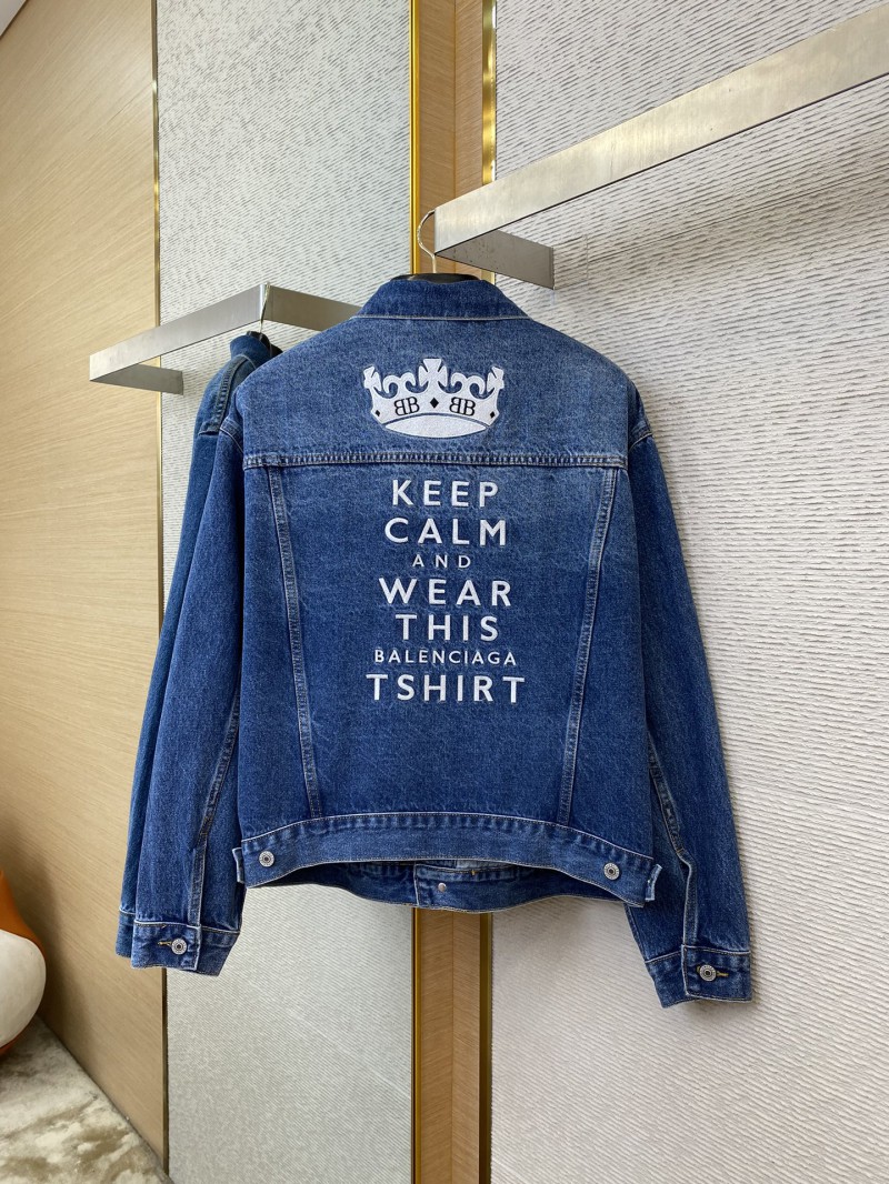 Balenciaga Embroidered Denim Jacket 5